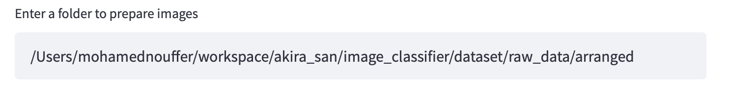 output folder