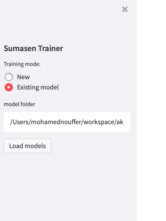 existing model